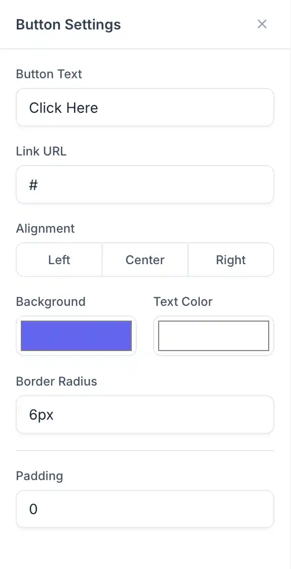 Button block customization options